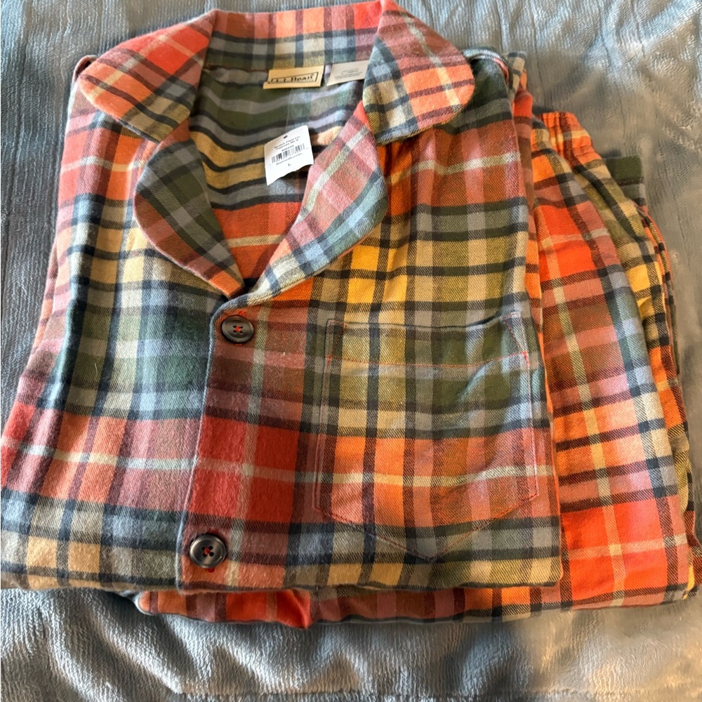 L.L. Bean Multicolor Plaid Men's Shirt